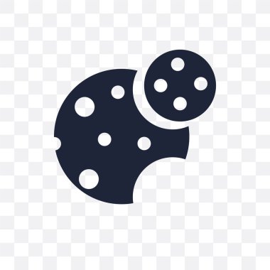 Yulaf çerez şeffaf simge. Yulaf çerez sembolü tasarım Noel koleksiyonundan. Basit öğe vektör çizim şeffaf arka plan üzerinde.