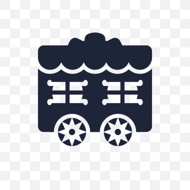 Sirk Araba şeffaf simge. Sirk Araba sembolü tasarım sirk koleksiyonundan. Basit öğe vektör çizim şeffaf arka plan üzerinde.