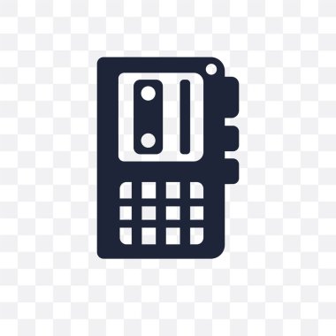 Ses kaydedici şeffaf simge. Ses kaydedici simgesi tasarım iletişim koleksiyonundan. Basit öğe vektör çizim şeffaf arka plan üzerinde.