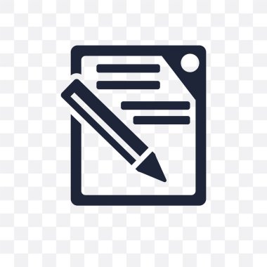 Şeffaf simgesini yazın. Sembol tasarımı iletişim koleksiyonundan yazmak. Basit öğe vektör çizim şeffaf arka plan üzerinde.