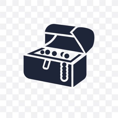 Hazine şeffaf simge. Hazine sembolü tasarım çöl koleksiyonundan. Basit öğe vektör çizim şeffaf arka plan üzerinde.