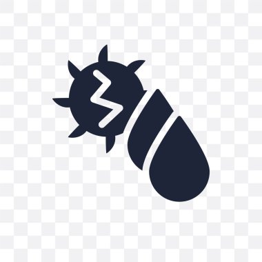 Hidro güç şeffaf simgesi. Hidro güç simgesi tasarım ekoloji koleksiyonundan. Basit öğe vektör çizim şeffaf arka plan üzerinde.