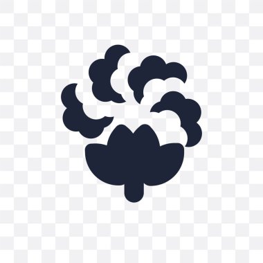 Karnabahar şeffaf simge. Karnabahar sembolü tasarım meyve ve sebze koleksiyonundan. Basit öğe vektör çizim şeffaf arka plan üzerinde.