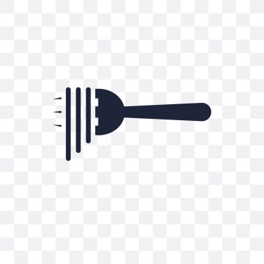 Spagetti şeffaf simge. Spagetti sembolü tasarım Restoran koleksiyonundan. Basit öğe vektör çizim şeffaf arka plan üzerinde.