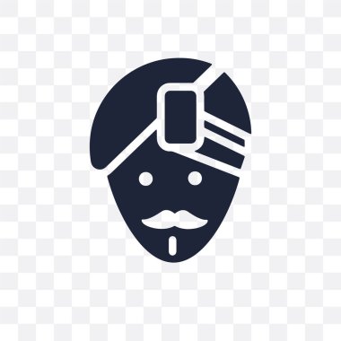 Hintli adam şeffaf simge. Hintli adam sembolü tasarım Hindistan koleksiyonundan. Basit öğe vektör çizim şeffaf arka plan üzerinde.