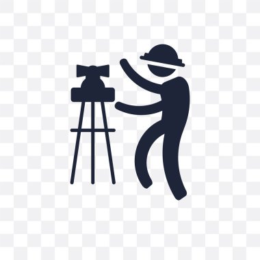 İnşaat Mühendisi şeffaf simge. İnşaat Mühendisi sembolü tasarım meslekler koleksiyonundan. Basit öğe vektör çizim şeffaf arka plan üzerinde.