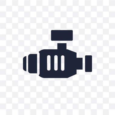 Şeffaf simge pompa. Simge tasarım sanayi koleksiyonundan pompa. Basit öğe vektör çizim şeffaf arka plan üzerinde.