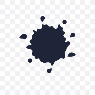 Mürekkep şeffaf simgesi. Mürekkep simgesi tasarım Müzesi koleksiyonundan. Basit öğe vektör çizim şeffaf arka plan üzerinde.