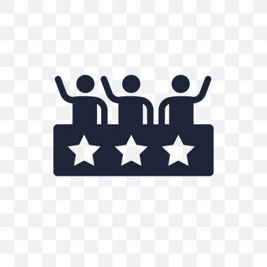 Destekçisi şeffaf simge. Destekçisi sembolü tasarım siyasi koleksiyonundan. Basit öğe vektör çizim şeffaf arka plan üzerinde.