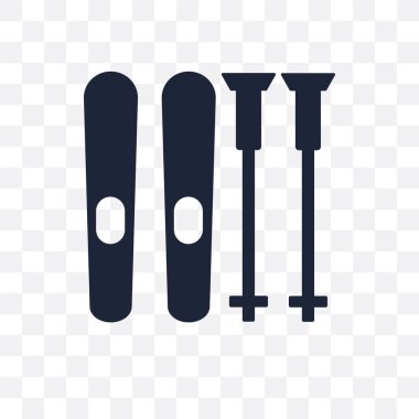 Kayak Equiptment şeffaf simge. Kayak Equiptment sembolü tasarım kış koleksiyonundan. Basit öğe vektör çizim şeffaf arka plan üzerinde.