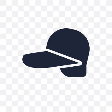 Kış kap şeffaf simge. kış kış koleksiyonundan kap sembolü tasarım. Basit öğe vektör çizim şeffaf arka plan üzerinde.