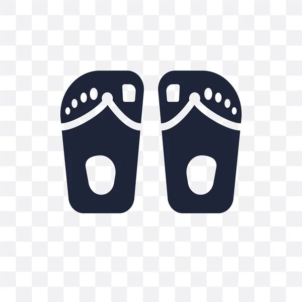 Sandal Ikon Transparan Sandal Desain Simbol Dari Koleksi Pakaian Ilustrasi - Stok Vektor