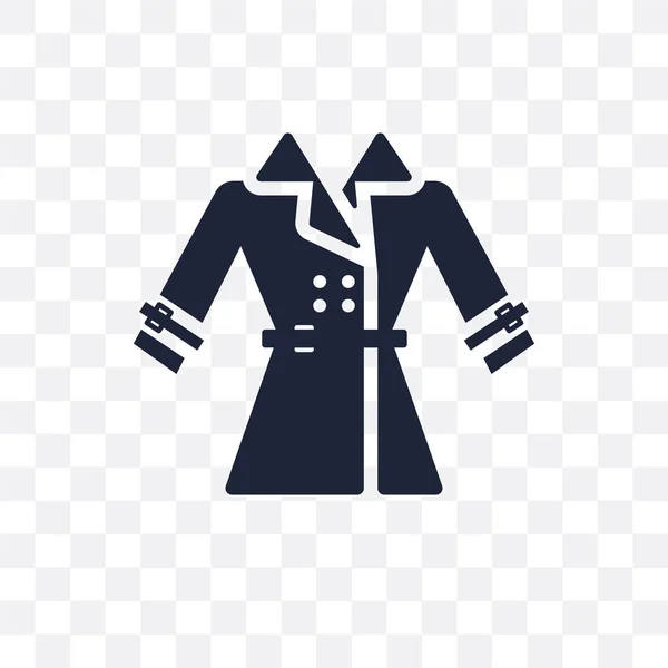 Trenchcoat Genomsynlig Ikonen Trenchcoat Symbol Design Från Klädkollektion Enkelt Element — Stock vektor