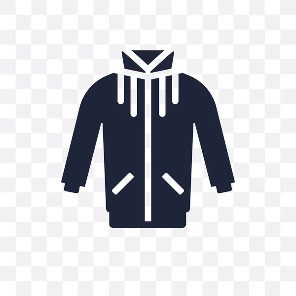 Chaqueta Para Correr Icono Transparente Jogging Chaqueta Símbolo Diseño Colección — Vector de stock