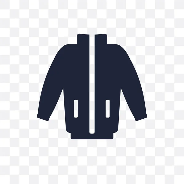 Windbreaker Transparent Icon Windbreaker Symbol Design Clothes Collection Simple Element — Stock Vector