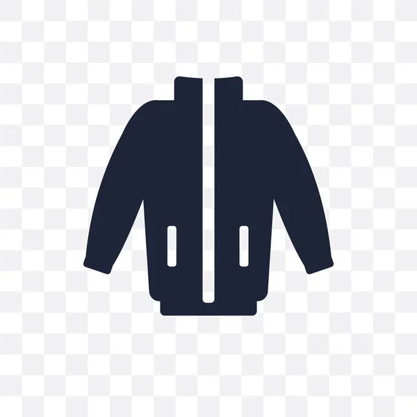 Windjacke Durchsichtiges Symbol Windjacke Symboldesign Aus Der Kleidersammlung Einfache Elementvektorabbildung — Stockvektor