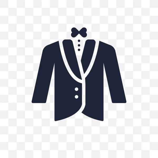 Dinner Jacket Transparent Icon Dinner Jacket Symbol Design Clothes Collection — Stock Vector