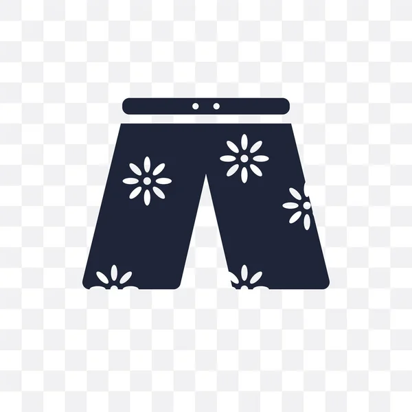 Pantaloncini Bagno Icona Trasparente Pantaloncini Bagno Simbolo Design Della Collezione — Vettoriale Stock