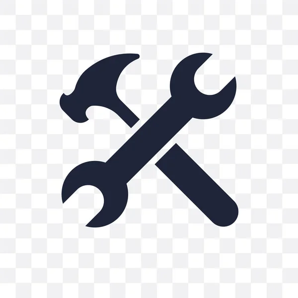 Transparent Skiftnyckelikonen Spanner Symbol Design Från Konstruktion Samling Enkelt Element — Stock vektor