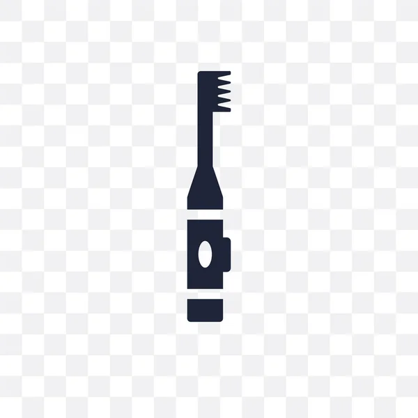 Elektrische Zahnbürste Transparentes Symbol Elektrische Zahnbürste Symboldesign Aus Der Zahnarztsammlung — Stockvektor