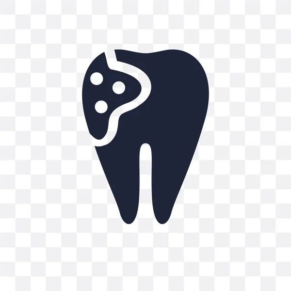 Przezroczysta Ikona Otworami Zęba Otworami Projekt Symbol Zębów Kolekcji Dentysta — Wektor stockowy