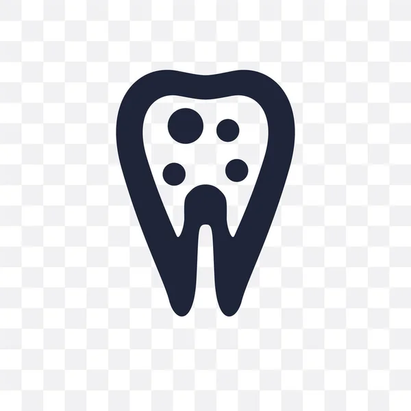 Innere Zahn Transparentes Symbol Innere Zahnsymbolgestaltung Aus Der Zahnarztsammlung Einfache — Stockvektor