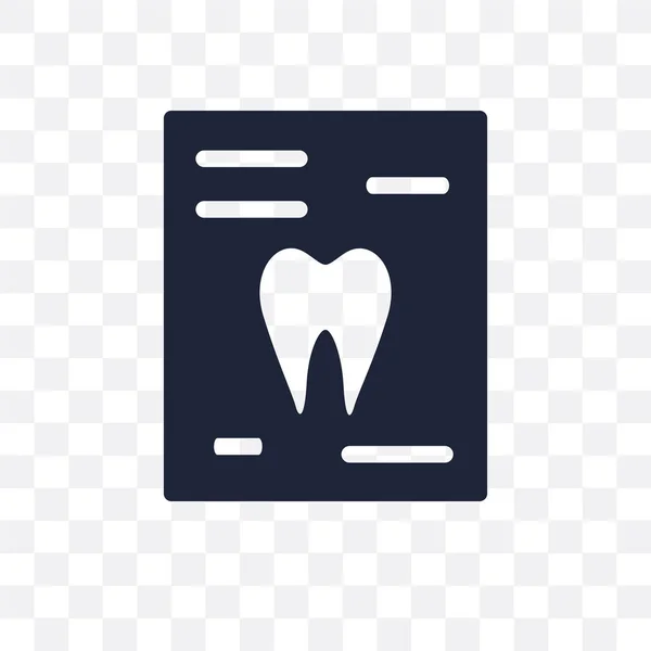 Przezroczysta Ikona Rtg Rentgen Projekt Symbol Kolekcji Dentysta Prosty Element — Wektor stockowy