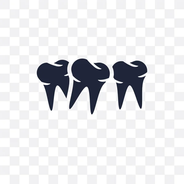 Прозора Іконка Малого Прикусу Дизайн Символів Малого Прикусу Колекції Стоматолога — стоковий вектор