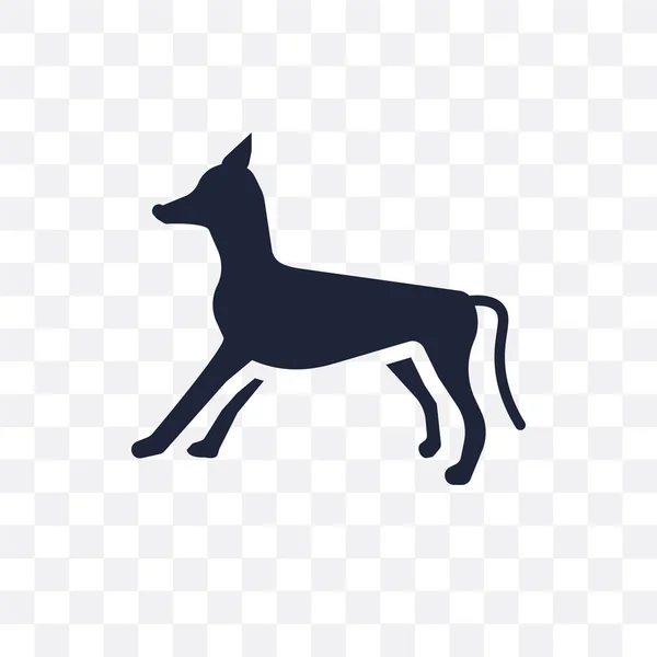 Італійська Хорт Собака Прозорою Іконкою Італійська Хорт Собака Символ Дизайн — стоковий вектор