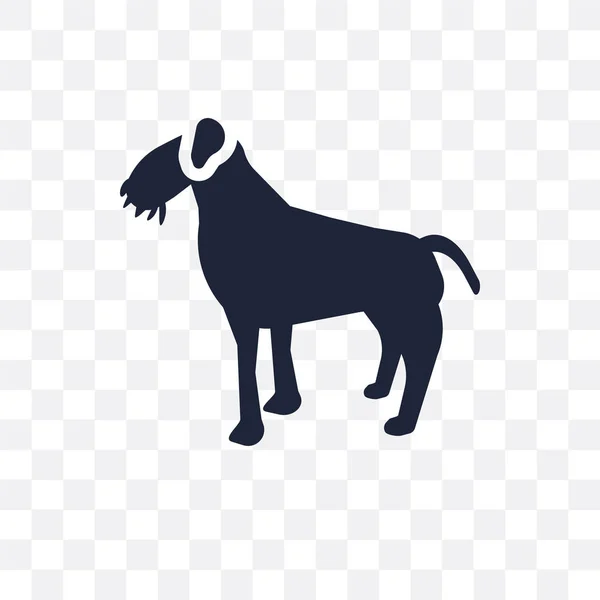 Irischer Terrier Hund Transparent Symbol Design Mit Irischen Terrier Symbolen — Stockvektor