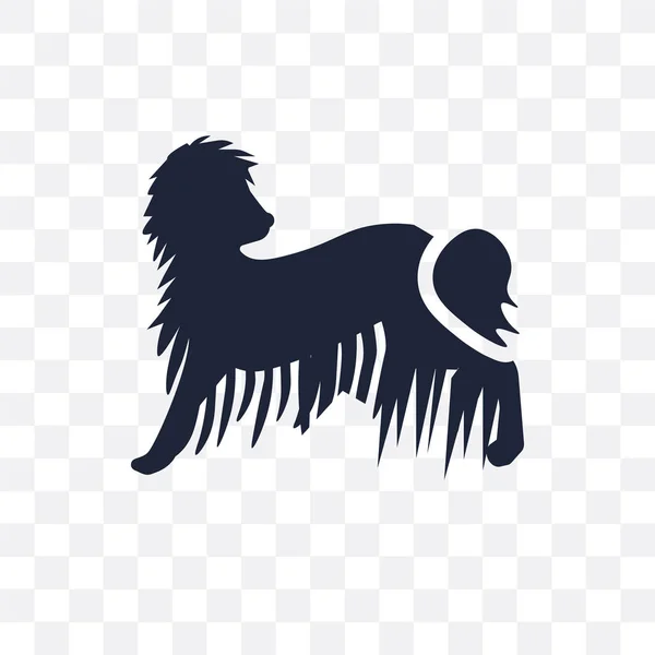 Komondor Cão Ícone Transparente Komondor Projeto Símbolo Cão Coleção Cães — Vetor de Stock