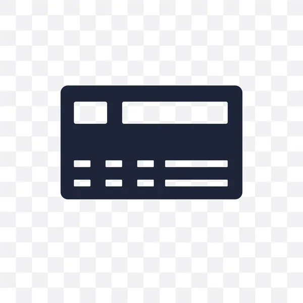 Kreditkarte Durchsichtiges Symbol Design Von Kreditkartensymbolen Aus Der Zahlungsabwicklung Einfache — Stockvektor