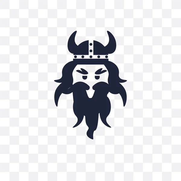 Viking Διαφανές Εικονίδιο Viking Σύμβολο Σχεδιασμού Από Συλλογή Παραμύθι Εικονογράφηση — Διανυσματικό Αρχείο