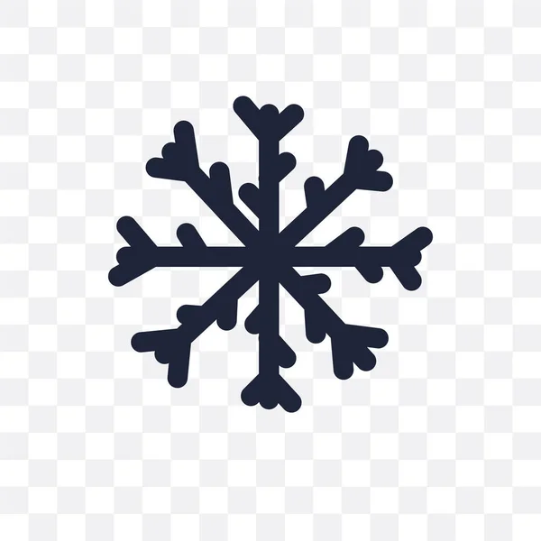 Vánoční Vločka Transparentní Ikona Symbol Sněhové Vločky Vánoční Design Vánoční — Stockový vektor