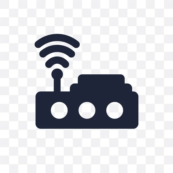 Wifi Signaal Transparant Pictogram Wifi Signaal Symbool Ontwerp Uit Communicatie — Stockvector