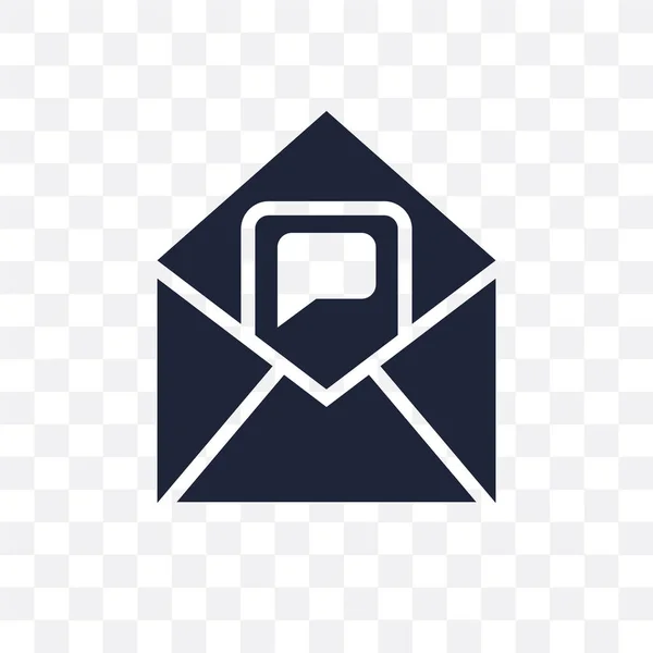 Envelope Transparent Icon Envelope Symbol Design Communication Collection Simple Element — Stock Vector