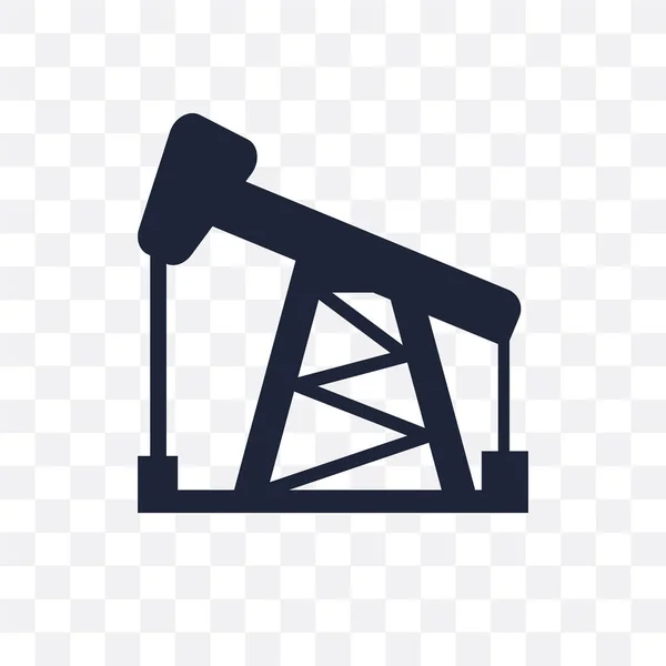 Ícone Transparente Petróleo Design Símbolo Petróleo Coleção Desert Ilustração Vetorial —  Vetores de Stock