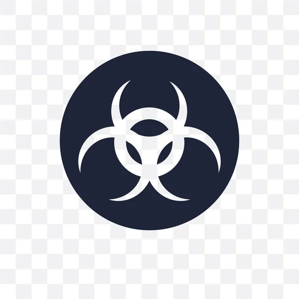 Biohazard Transparentes Symbol Design Von Biohazard Symbolen Aus Der Ökologie — Stockvektor