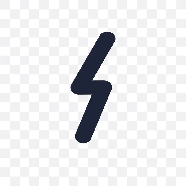 Lightning Bolt Veelhoekige Transparant Pictogram Lightning Bolt Veelhoekige Symbool Ontwerp — Stockvector