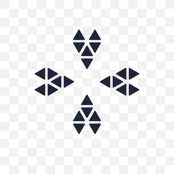 Okrasné Rotující Polygonální Transparentní Ikona Okrasné Rotující Polygonální Symbol Designu — Stockový vektor