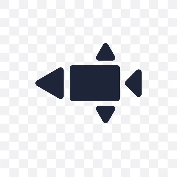 Polygonale Fischform Aus Kleinen Dreiecken Transparentes Symbol Polygonale Fischform Aus — Stockvektor