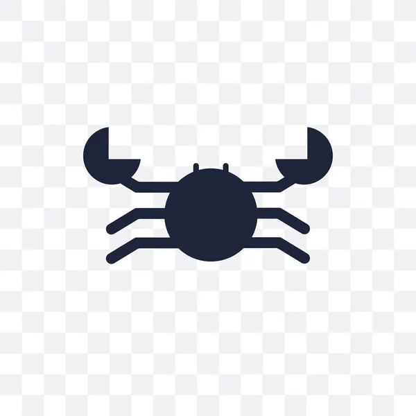 Krabben Durchsichtiges Symbol Krabbensymbole Aus Der Restaurantsammlung Einfache Elementvektorabbildung Auf — Stockvektor