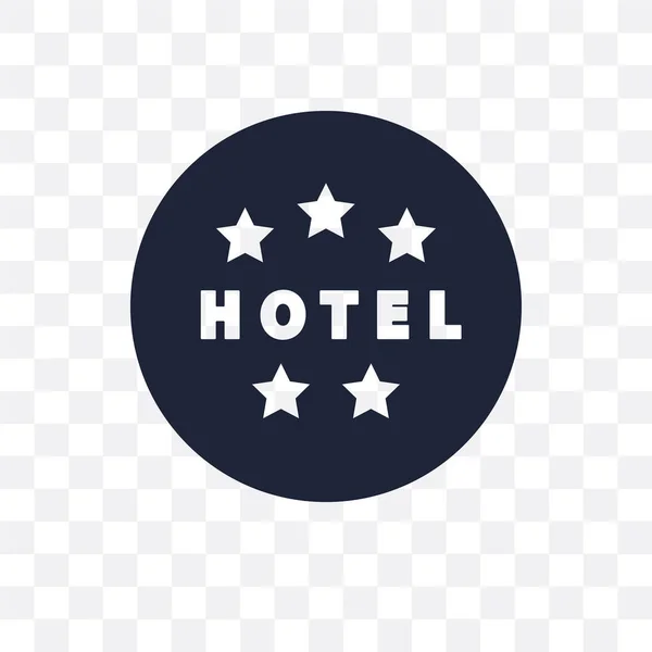 Hotel Signaal Transparant Pictogram Signaal Symbool Hoteldesign Uit Hotel Collectie — Stockvector