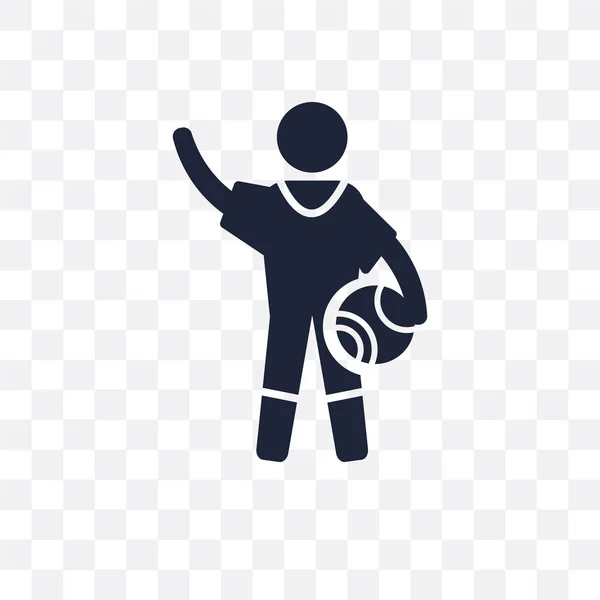 Jugador Baloncesto Icono Transparente Diseño Símbolo Jugador Baloncesto Colección Professions — Vector de stock