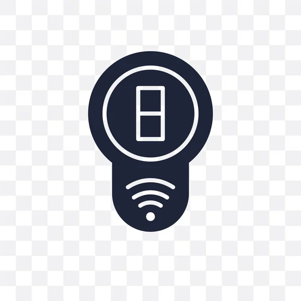 Smart Switch Transparant Pictogram Slimme Symbool Switchontwerp Uit Smarthome Collectie — Stockvector