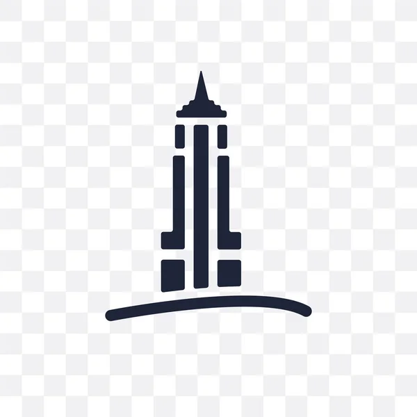 Empire State Transparent Icon Empire State Symbol Design United States — Stock Vector