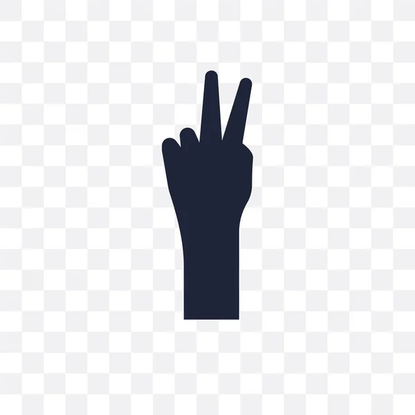 Peace Transparent Icon Peace Symbol Design Political Collection Simple Element — Stock Vector