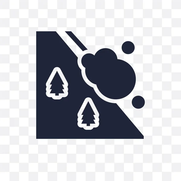 Χιονοστιβάδα Διαφανές Εικονίδιο Χιονοστιβάδα Σύμβολο Σχεδιασμού Από Την Χειμερινή Συλλογή — Διανυσματικό Αρχείο