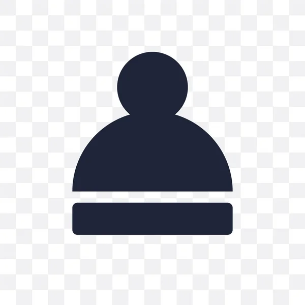 Zimní Čepice Transparentní Ikona Zimní Čepice Symbol Designu Zimní Kolekce — Stockový vektor