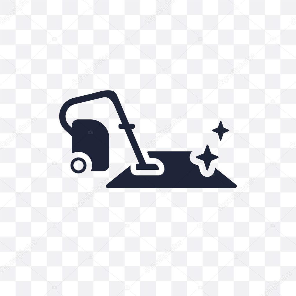 Carpet cleaning transparent icon. Carpet cleaning symbol design from Cleaning collection. Simple element vector illustration on transparent background.